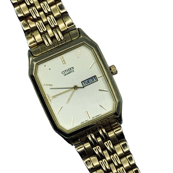 Citizen Other - Vintage CITIZEN Rectangle Day Date 1000-S63863 Watch Men's